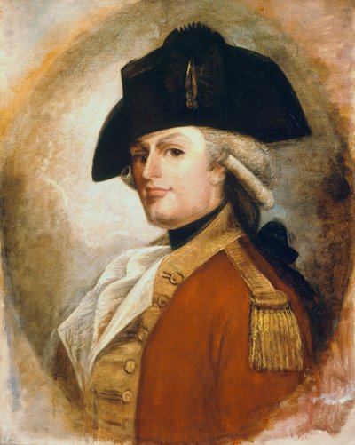 Kapitán William Raymond, 22. pěší pluk, kolem roku 1790 od G.F. Chester